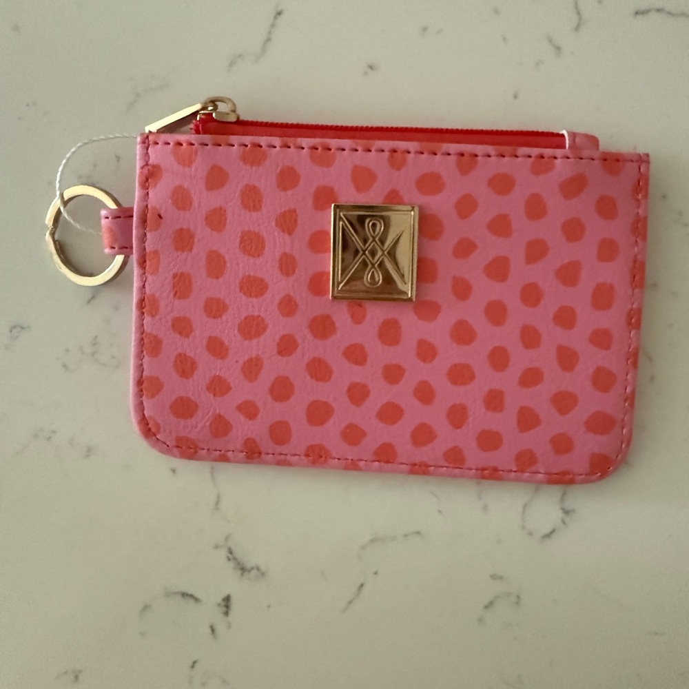 Michelle Dowdall Pink Patterned Card Holder